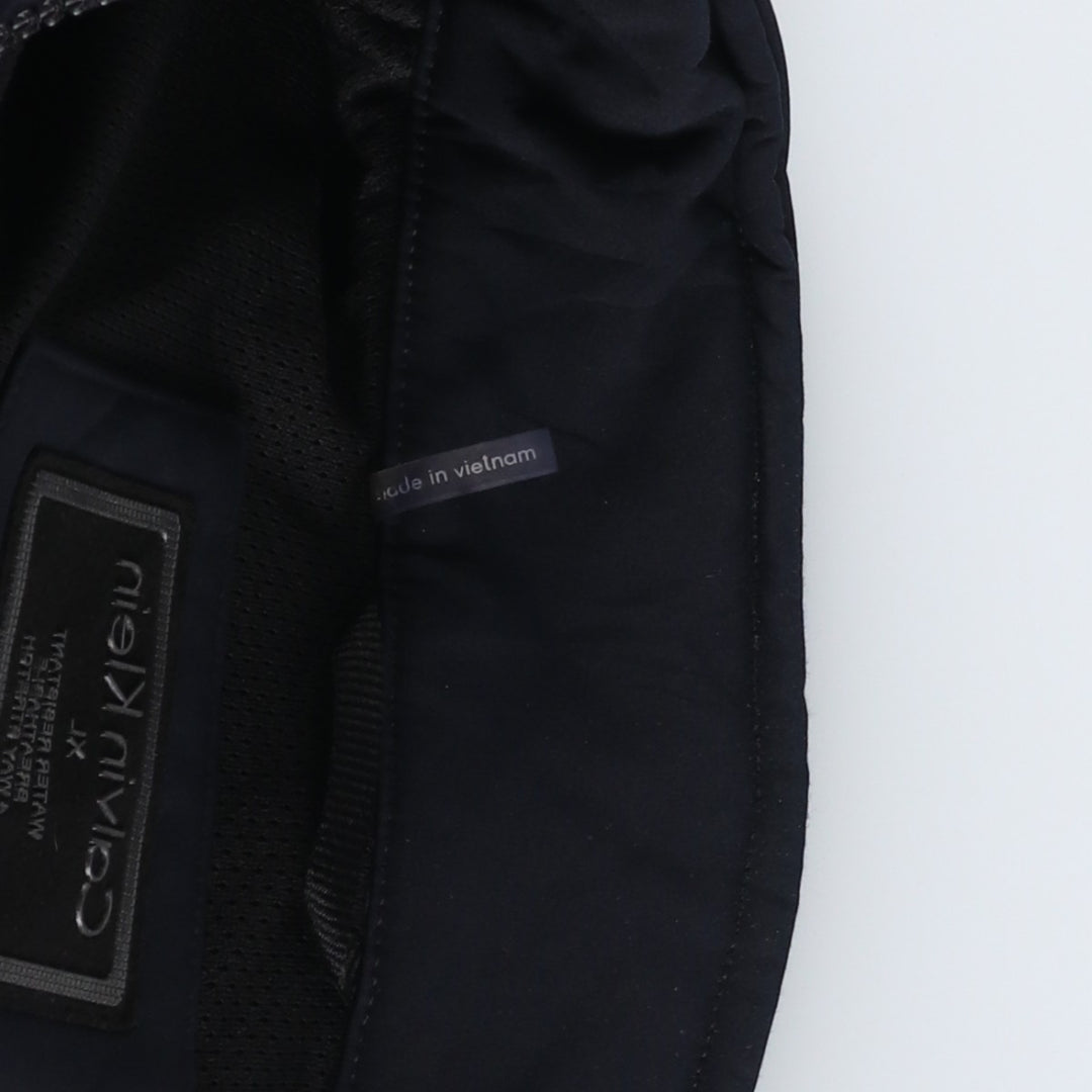 Calvin Klein Softshell Jacket, Men's XL polyester black type Vintage Second Hand