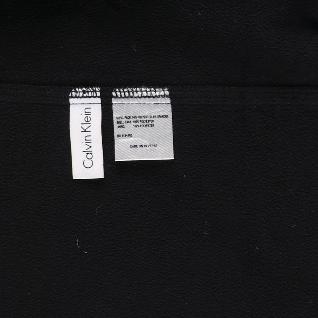 Calvin Klein Softshell Jacket, Men's XL polyester black type Vintage Second Hand
