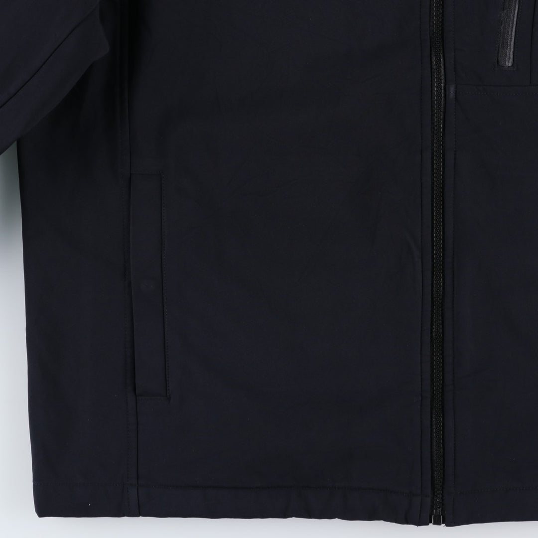 Calvin Klein Softshell Jacket, Men's XL polyester black type Vintage Second Hand