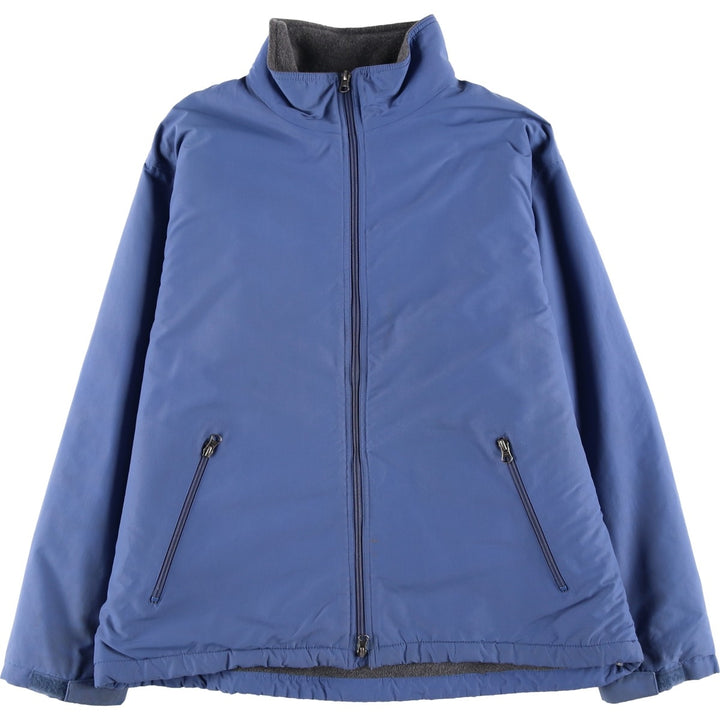 80s-90'S Lands' End Padded Puffer Jacket, Men's Size XL Nylon Blue type light blue Vintage Second Hand