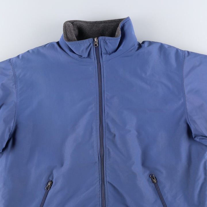 80s-90'S Lands' End Padded Puffer Jacket, Men's Size XL Nylon Blue type light blue Vintage Second Hand