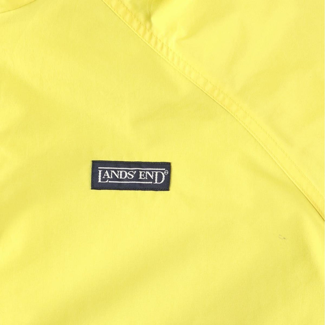 Vintage 80s-90'S Lands' End padded puffer jacket, men's size XL Nylon yellow type Vintage Second Hand