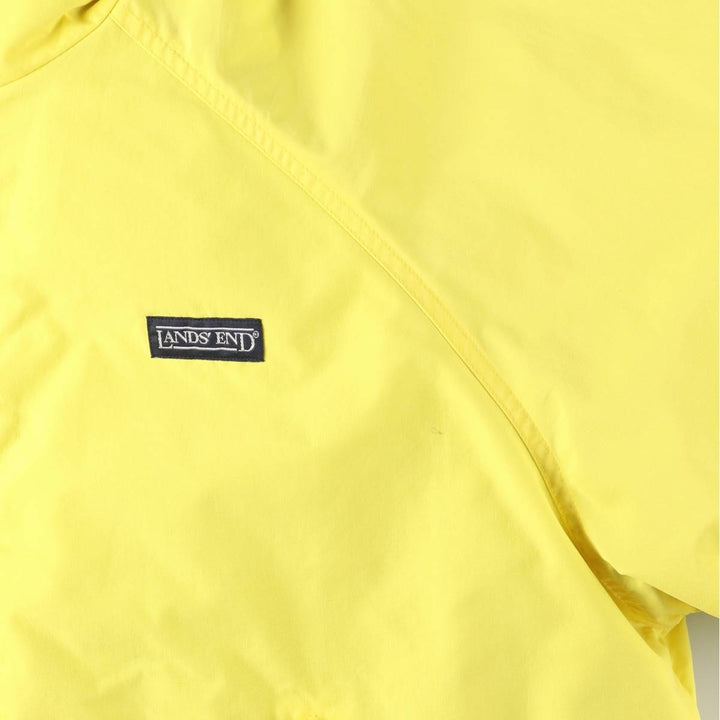 Vintage 80s-90'S Lands' End padded puffer jacket, men's size XL Nylon yellow type Vintage Second Hand
