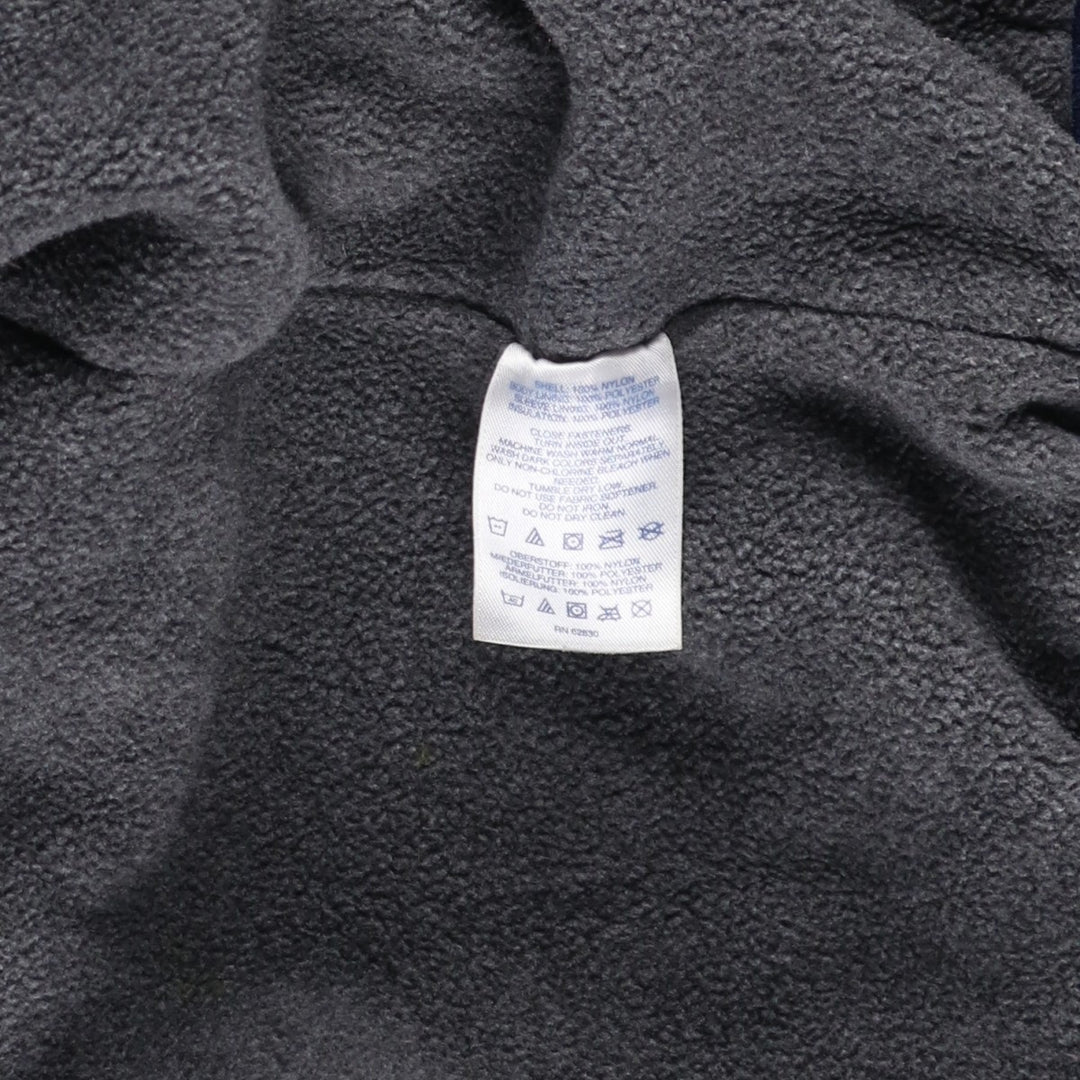 LANDS' END Men's Padded Puffer Jacket (Size M) Nylon navy blue type Vintage Second Hand