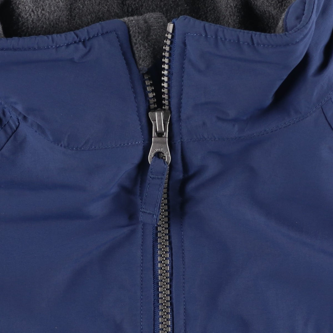 LANDS' END Men's Padded Puffer Jacket (Size M) Nylon navy blue type Vintage Second Hand