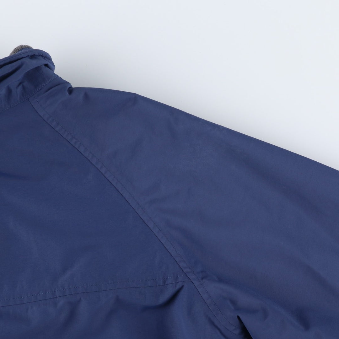 LANDS' END Men's Padded Puffer Jacket (Size M) Nylon navy blue type Vintage Second Hand