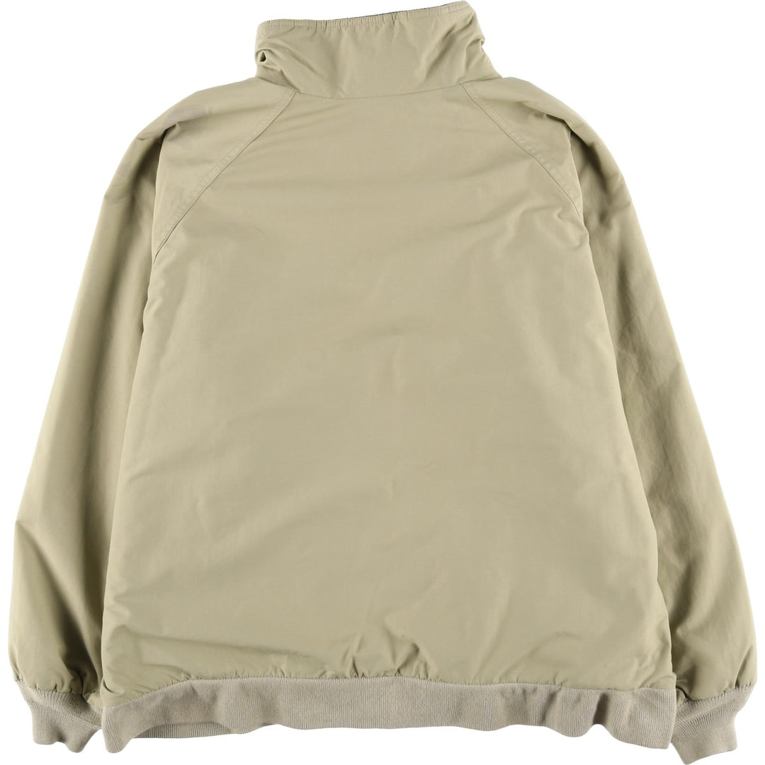 80s-90'S Lands' End Padded Puffer Jacket, Men's Size XL Nylon Beige type Vintage Second Hand