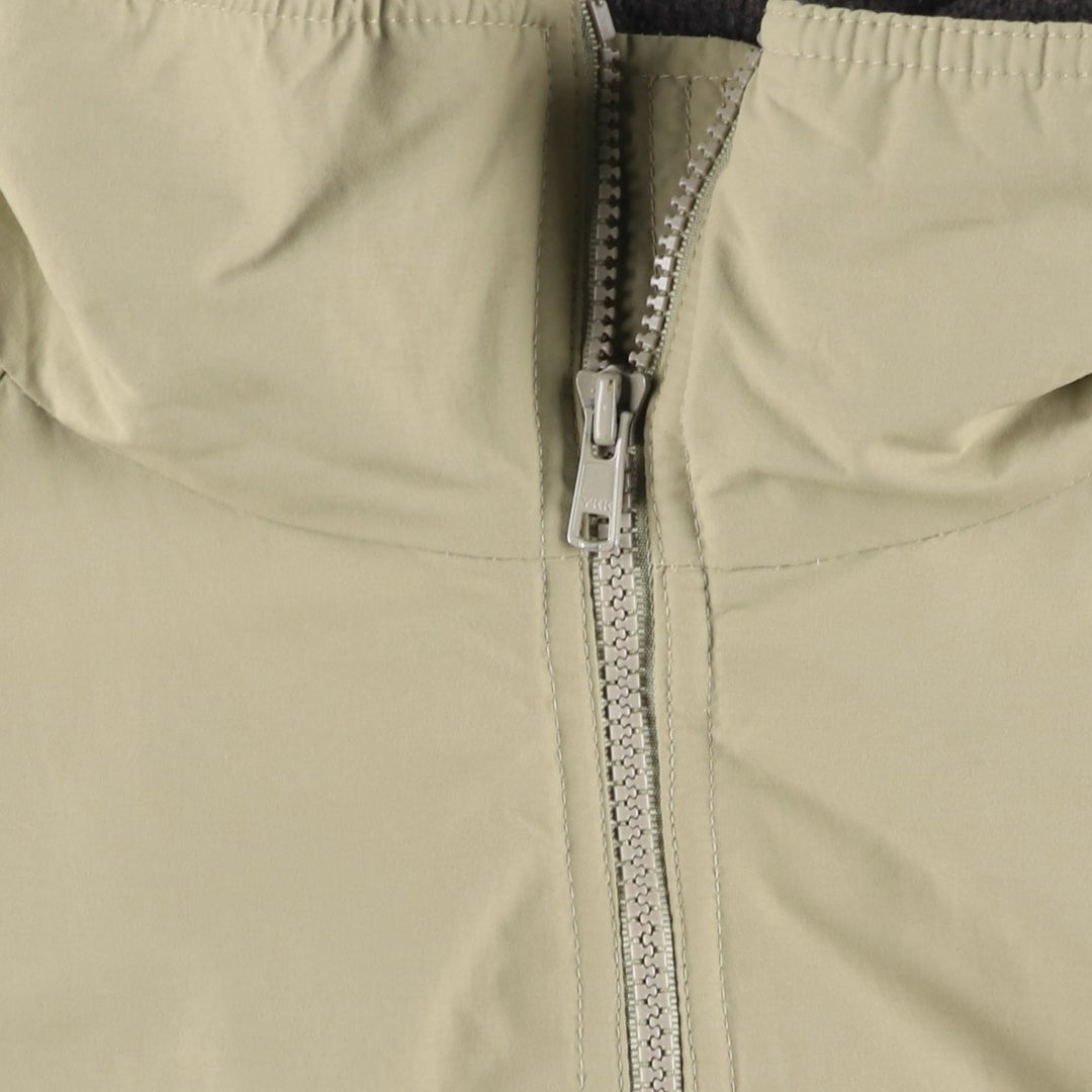 80s-90'S Lands' End Padded Puffer Jacket, Men's Size XL Nylon Beige type Vintage Second Hand