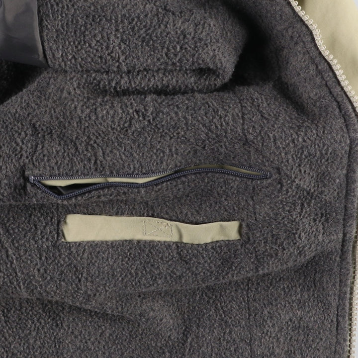 80s-90'S Lands' End Padded Puffer Jacket, Men's Size XL Nylon Beige type Vintage Second Hand