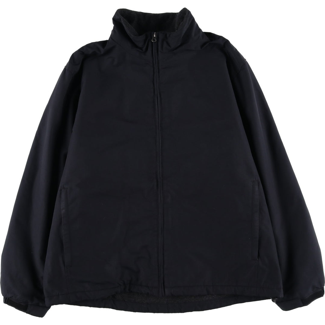 2000'S Lands' End padded puffer jacket, men's size L Nylon black type Vintage Second Hand