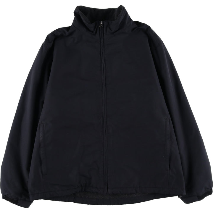 2000'S Lands' End padded puffer jacket, men's size L Nylon black type Vintage Second Hand