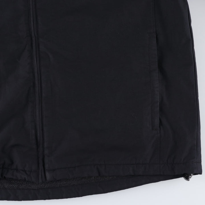 2000'S Lands' End padded puffer jacket, men's size L Nylon black type Vintage Second Hand