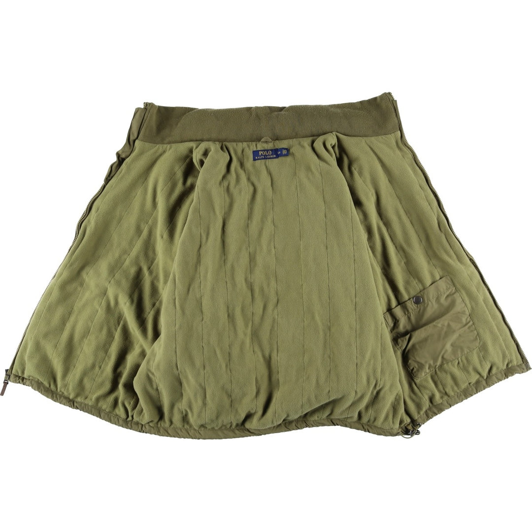 Ralph Lauren POLO RALPH LAUREN padded puffer jacket, men's size L polyester Khaki type Vintage Second Hand