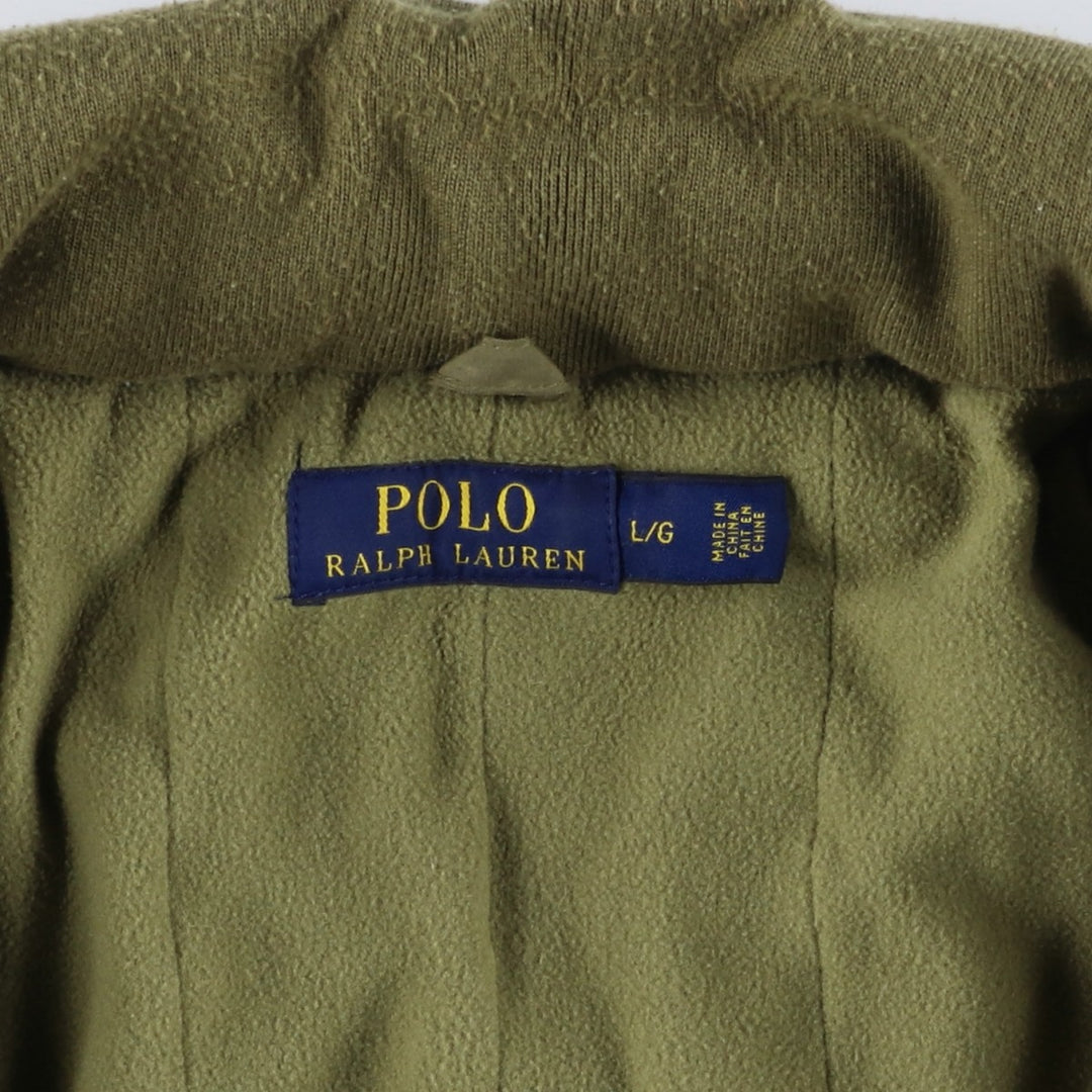 Ralph Lauren POLO RALPH LAUREN padded puffer jacket, men's size L polyester Khaki type Vintage Second Hand