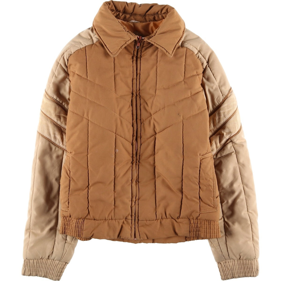 1980'S Pacific Trail padded puffer jacket, men's size M polyester brown type Vintage Second Hand