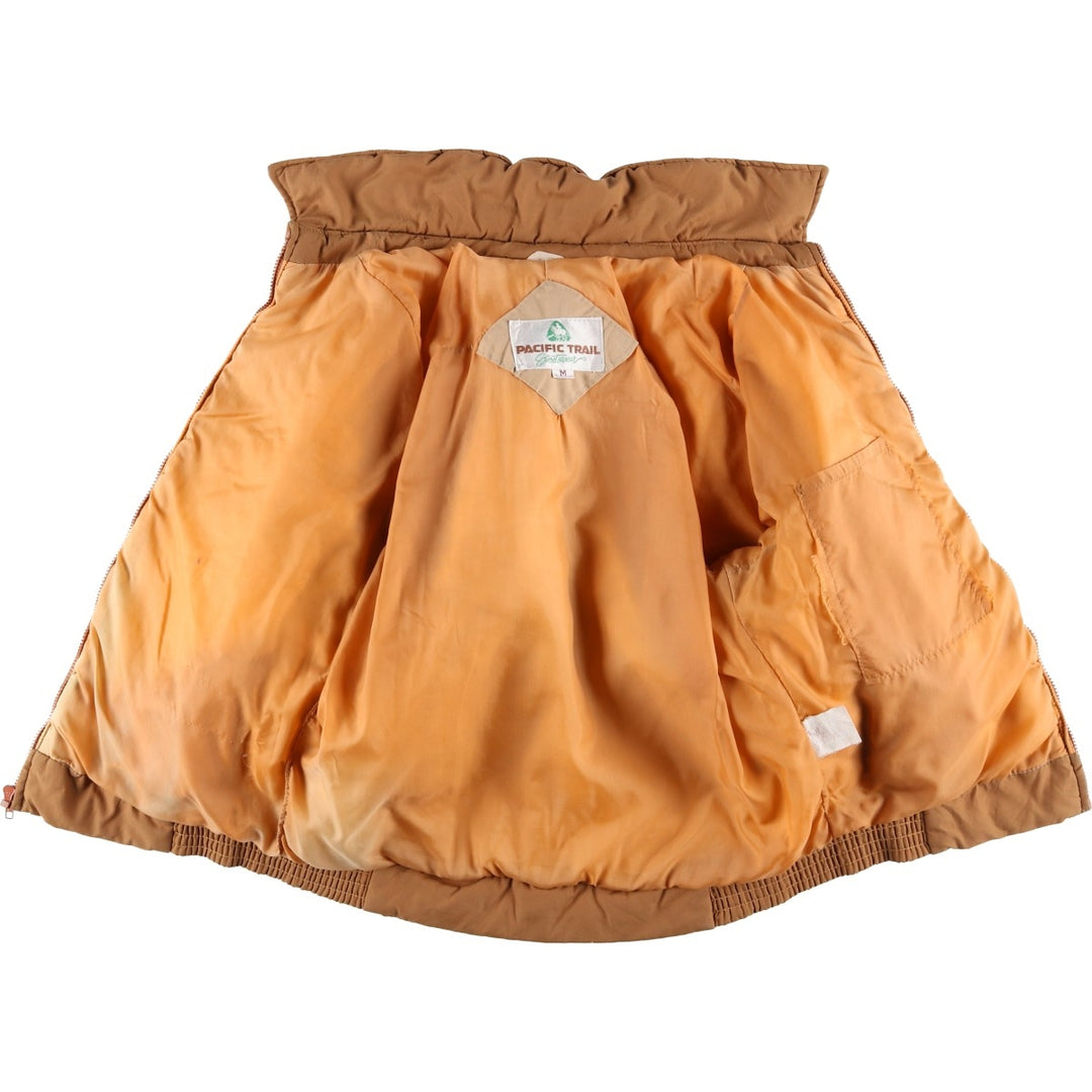 1980'S Pacific Trail padded puffer jacket, men's size M polyester brown type Vintage Second Hand