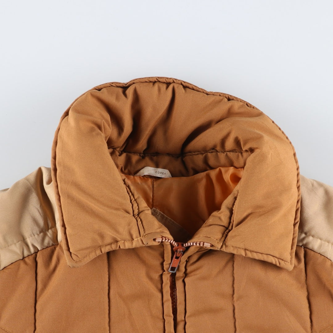 1980'S Pacific Trail padded puffer jacket, men's size M polyester brown type Vintage Second Hand