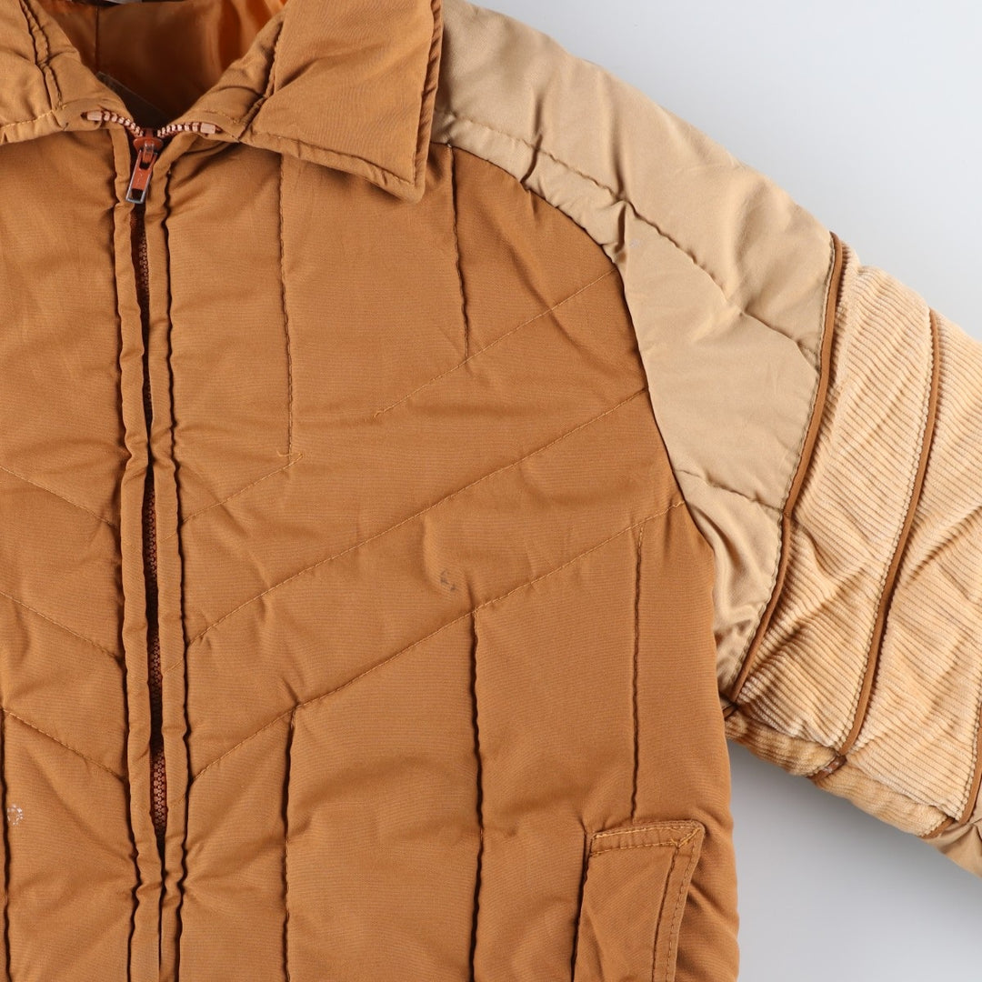 1980'S Pacific Trail padded puffer jacket, men's size M polyester brown type Vintage Second Hand