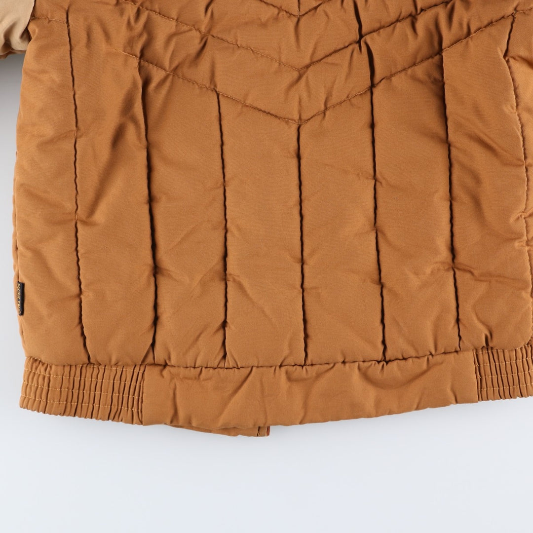 1980'S Pacific Trail padded puffer jacket, men's size M polyester brown type Vintage Second Hand