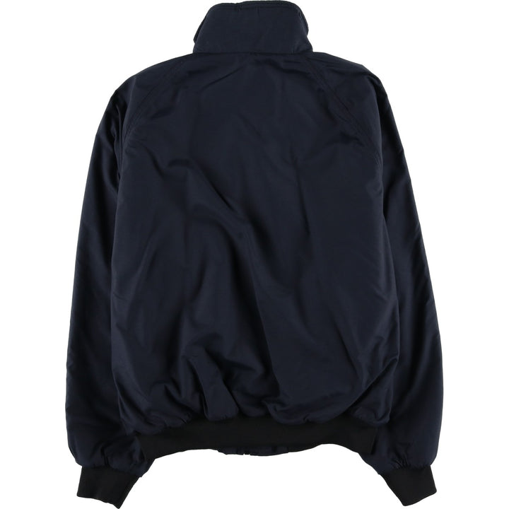 90'S Holloway padded puffer jacket, Made in USA, Men's Size L, Vintage Nylon navy blue type Vintage Second Hand