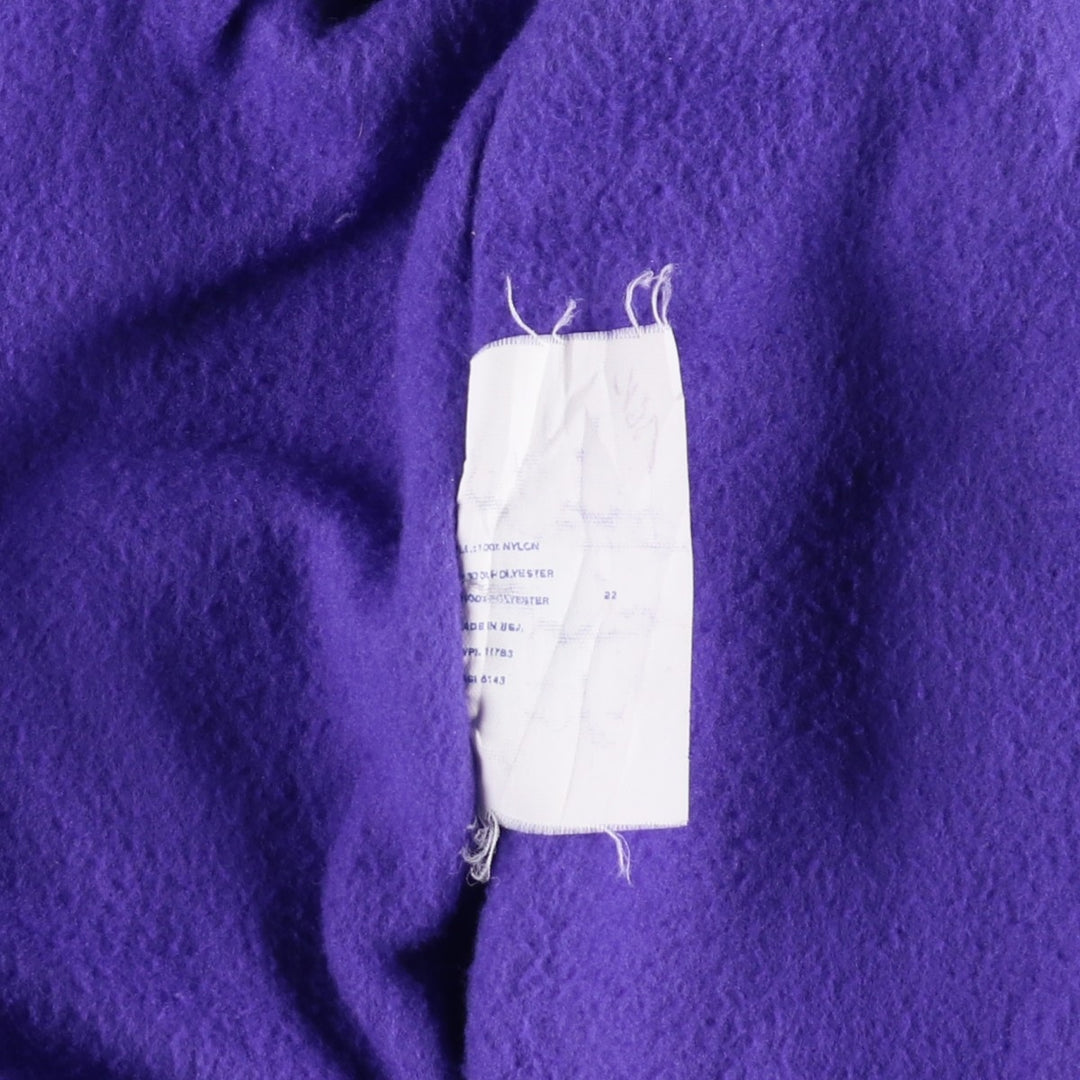 90'S Holloway padded puffer jacket, Made in USA, Men's Size L, Vintage Nylon navy blue type Vintage Second Hand