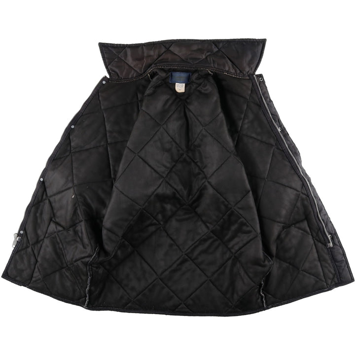 Vintage 1970'S Osh Kosh quilted puffer jacket, made in the USA, size M, men's Nylon black type Vintage Second Hand