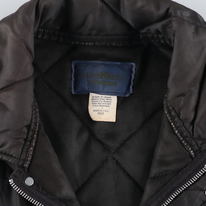 Vintage 1970'S Osh Kosh quilted puffer jacket, made in the USA, size M, men's Nylon black type Vintage Second Hand