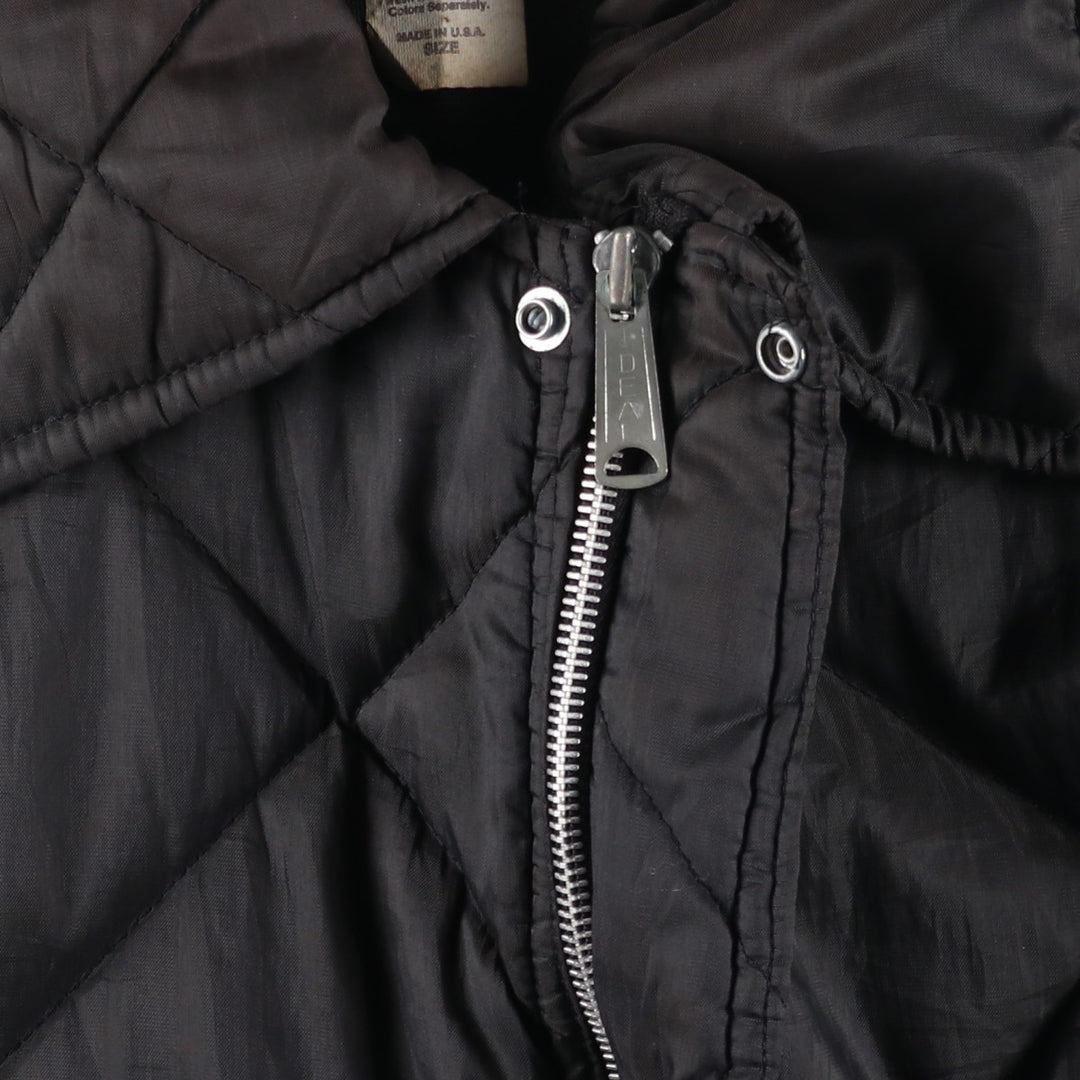 Vintage 1970'S Osh Kosh quilted puffer jacket, made in the USA, size M, men's Nylon black type Vintage Second Hand