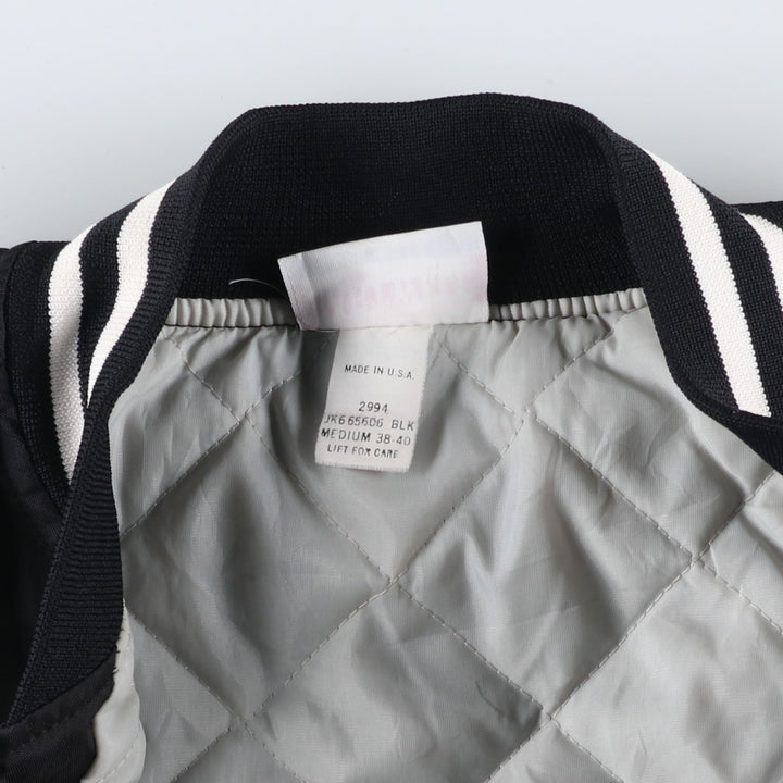 Vintage 90'S Hartwell Varsity Jacket, Padded, Made in USA, Size M, Men's Nylon black type Vintage Second Hand