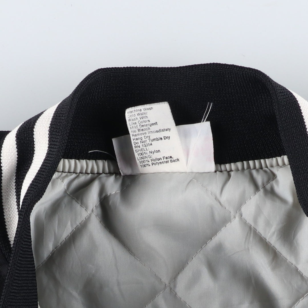 Vintage 90'S Hartwell Varsity Jacket, Padded, Made in USA, Size M, Men's Nylon black type Vintage Second Hand