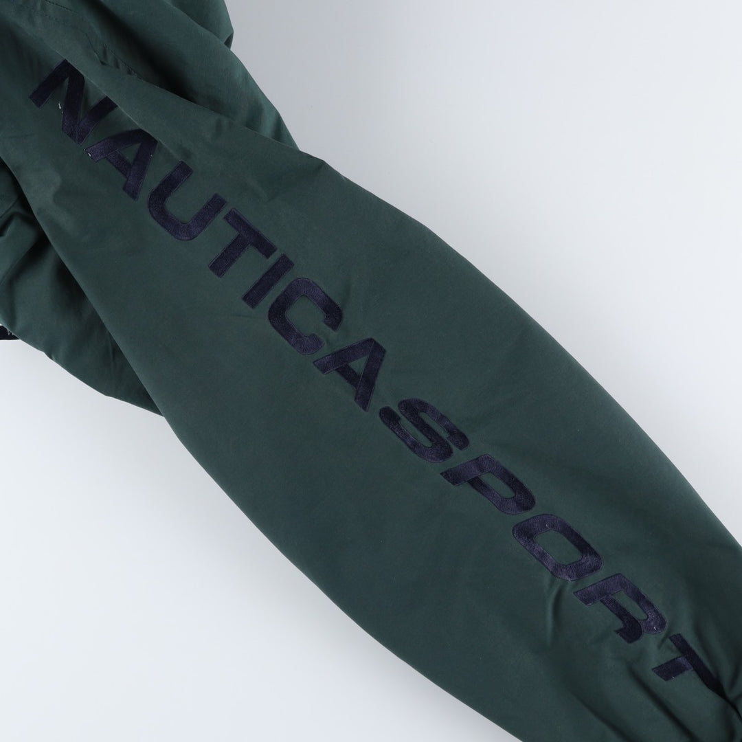 Vintage 90'S Nautica reversible windbreaker, size M, men's cotton Green type dark green Vintage Second Hand