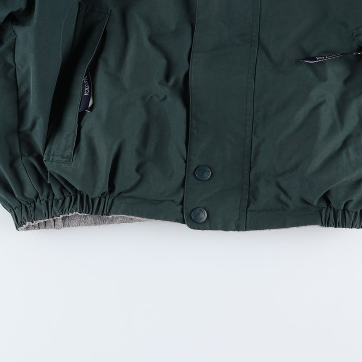 Vintage 90'S Nautica reversible windbreaker, size M, men's cotton Green type dark green Vintage Second Hand