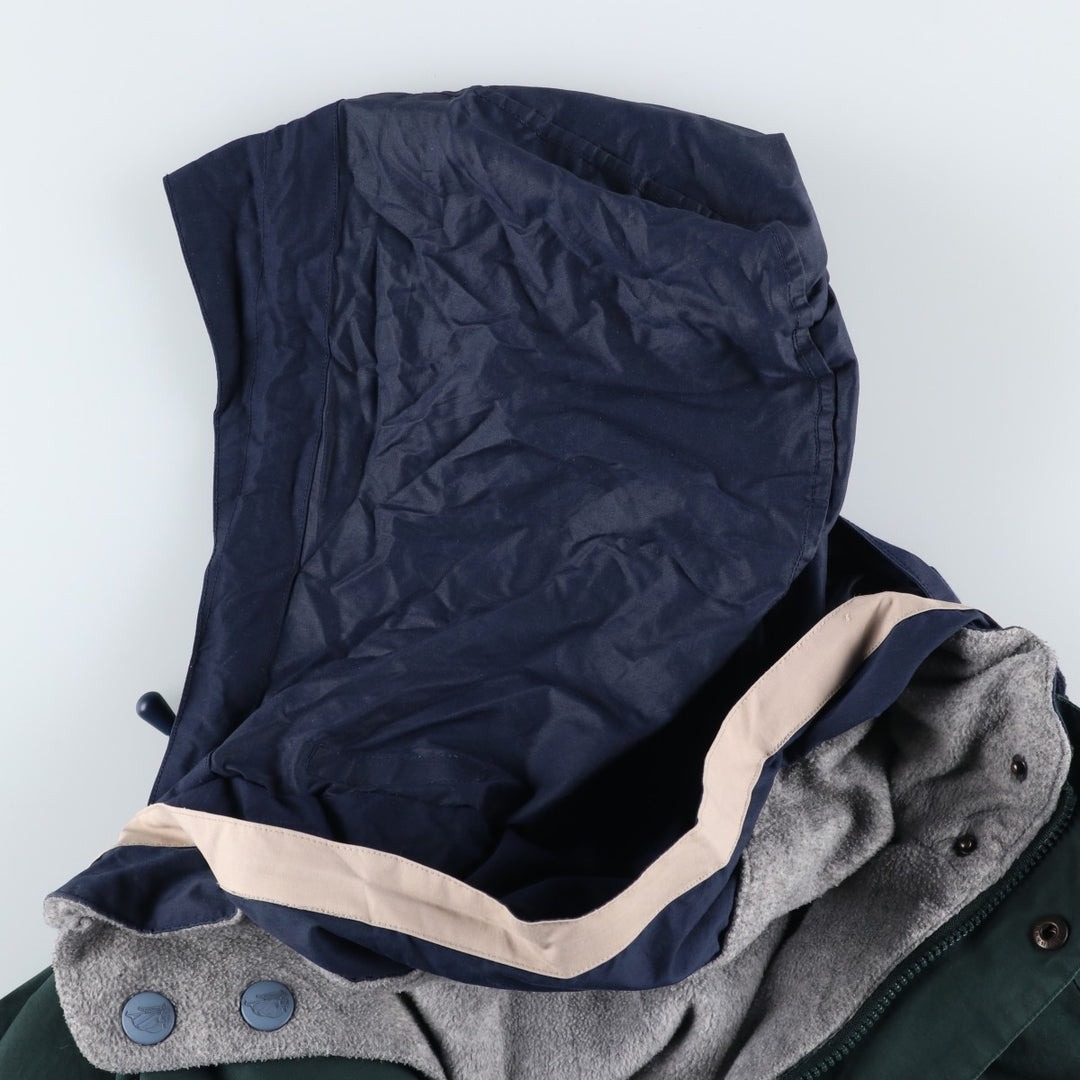 Vintage 90'S Nautica reversible windbreaker, size M, men's cotton Green type dark green Vintage Second Hand