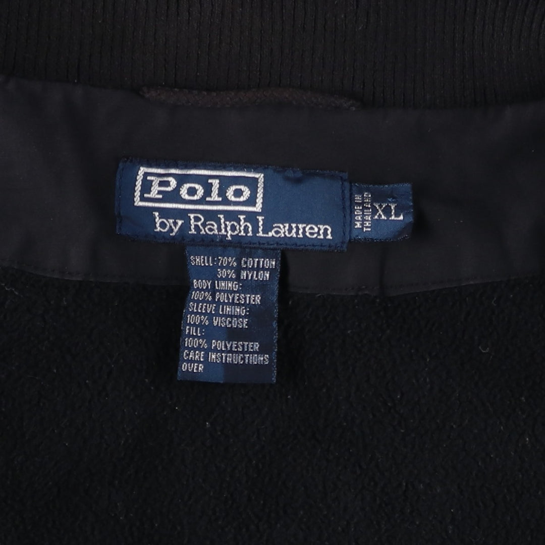 Ralph Lauren POLO by Ralph Lauren windbreaker, men's XL size cotton black type Vintage Second Hand