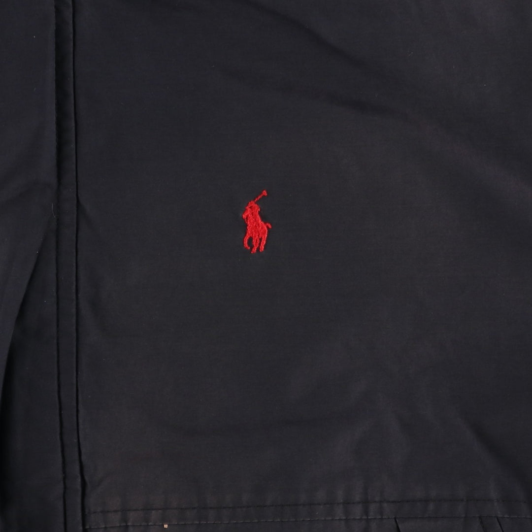 Ralph Lauren POLO by Ralph Lauren windbreaker, men's XL size cotton black type Vintage Second Hand