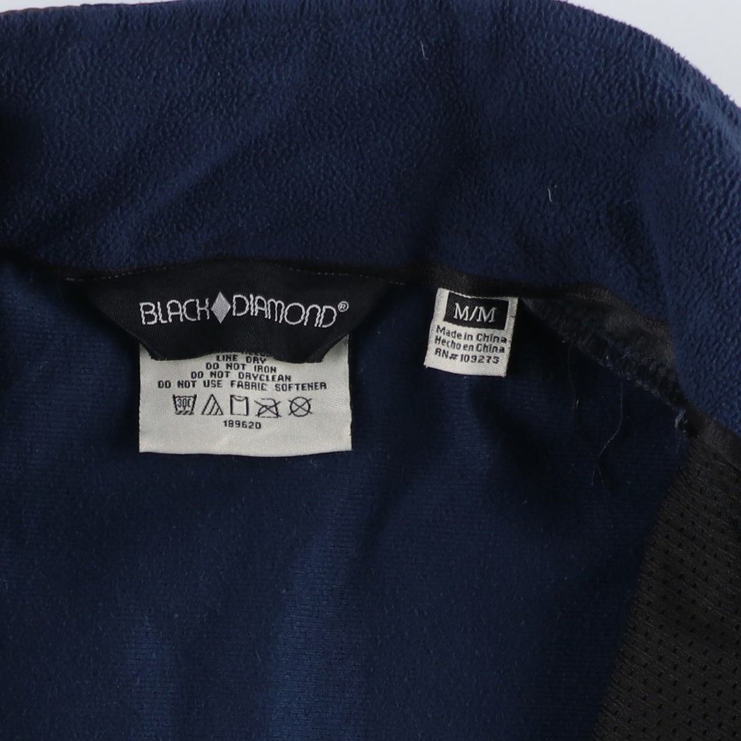 Black Diamond Softshell Jacket, Men's Size M polyester navy blue type Vintage Second Hand