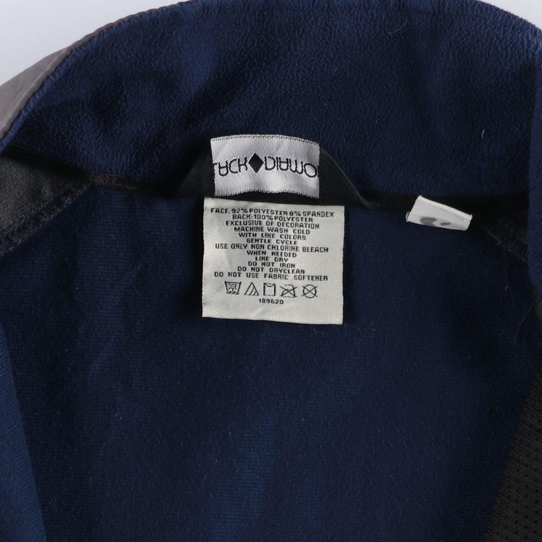Black Diamond Softshell Jacket, Men's Size M polyester navy blue type Vintage Second Hand
