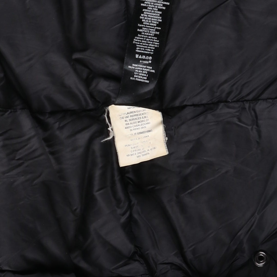 Ralph Lauren RLX Down Jacket, Men's Size L polyester black type Vintage Second Hand