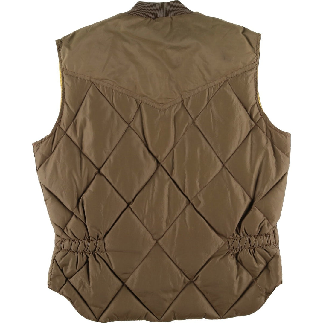 Vintage 1980'S Walls Blizzard-Pruf down vest, size L, men's unclear brown type Vintage Second Hand