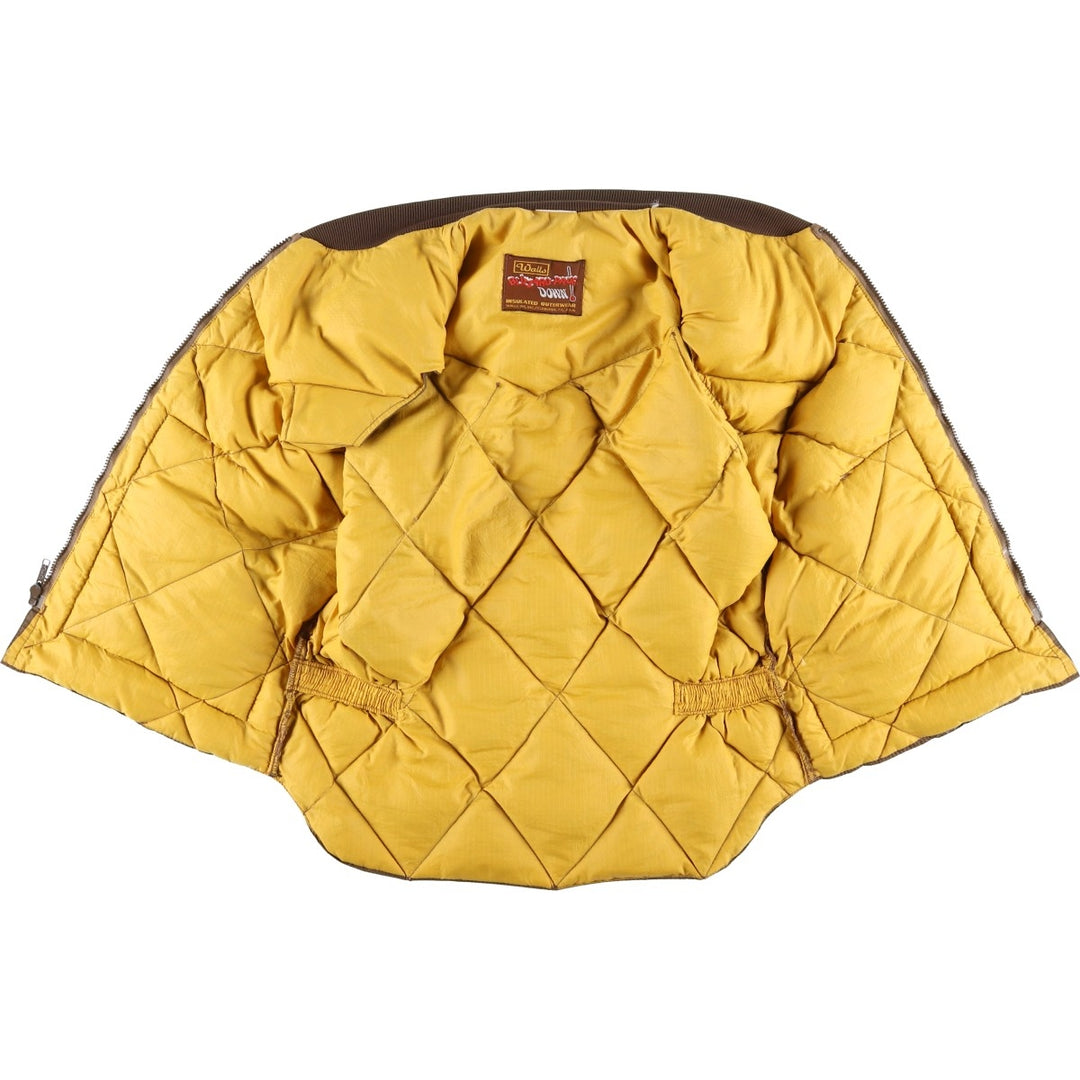 Vintage 1980'S Walls Blizzard-Pruf down vest, size L, men's unclear brown type Vintage Second Hand