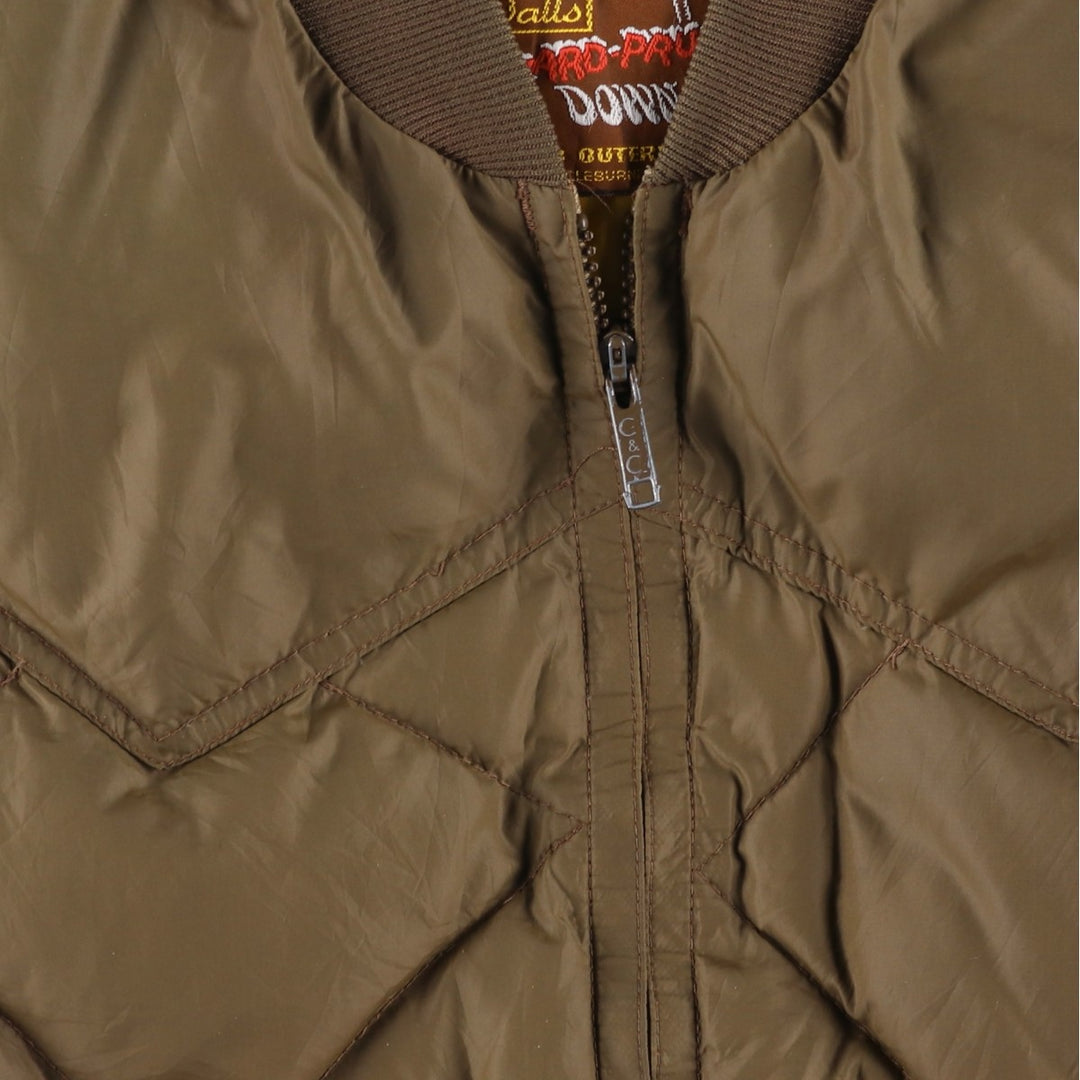 Vintage 1980'S Walls Blizzard-Pruf down vest, size L, men's unclear brown type Vintage Second Hand