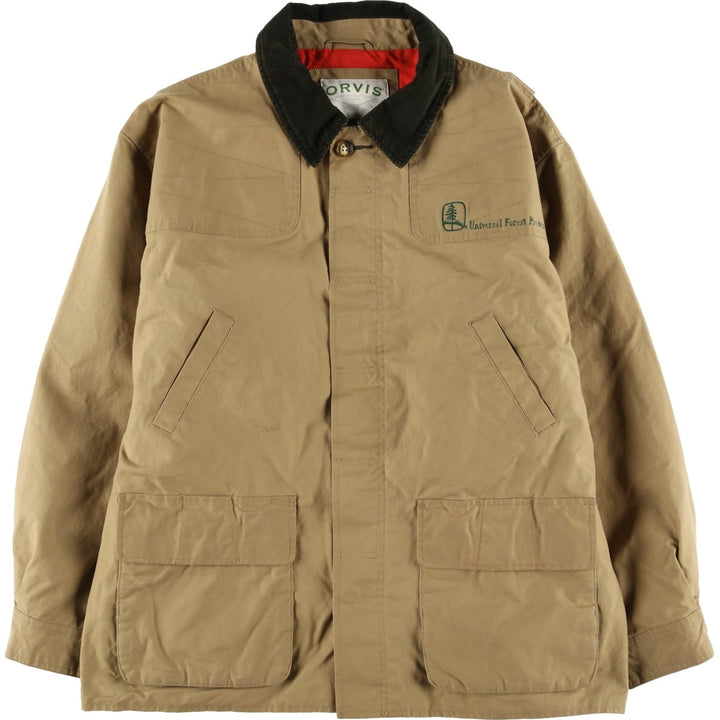 Orvis Hunting Jacket, Men's XL cotton Beige type Vintage Second Hand
