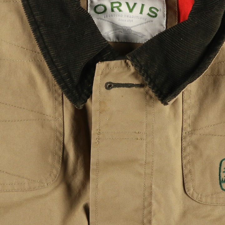 Orvis Hunting Jacket, Men's XL cotton Beige type Vintage Second Hand