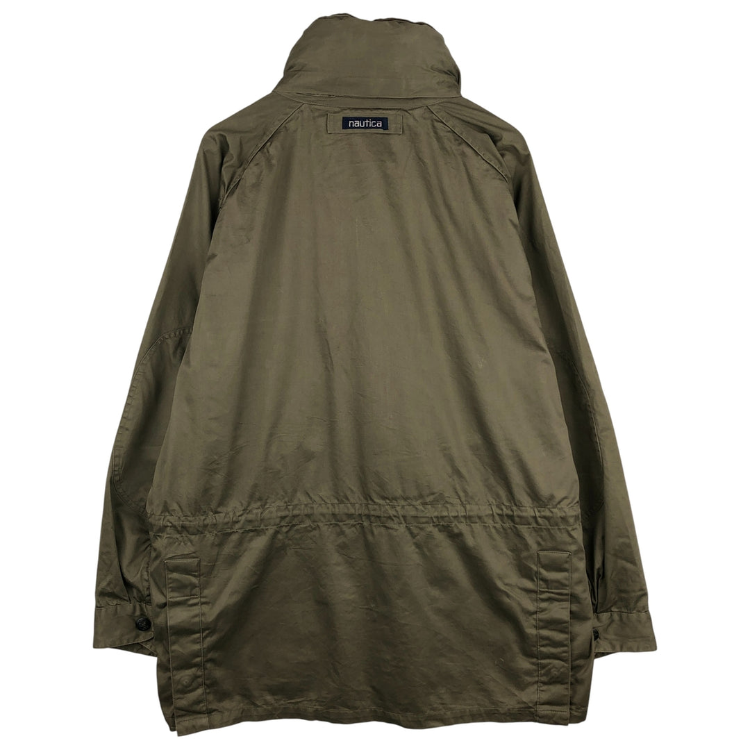 Vintage 90'S Nautica cotton jacket, size L, men's cotton Khaki type Vintage Second Hand