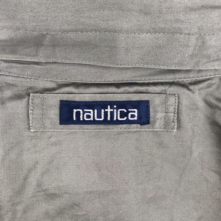 Vintage 90'S Nautica cotton jacket, size L, men's cotton Khaki type Vintage Second Hand