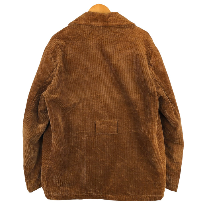 THE Golden Warrior Men's Vintage Padded Corduroy Jacket, Size XL cotton brown type Vintage Second Hand