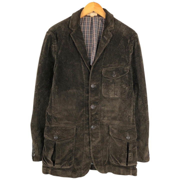 J.Crew corduroy jacket, men's size small cotton brown type Vintage Second Hand