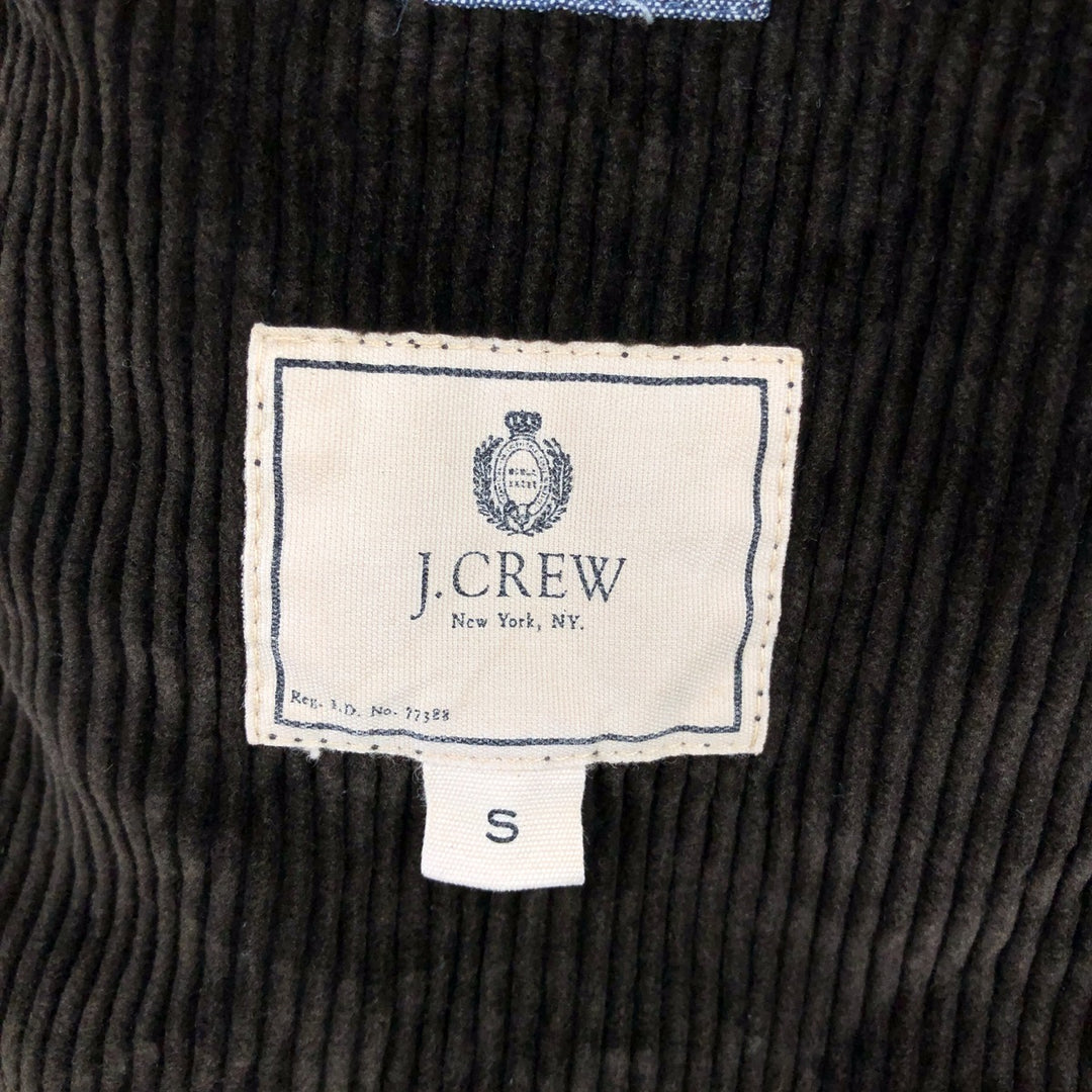 J.Crew corduroy jacket, men's size small cotton brown type Vintage Second Hand