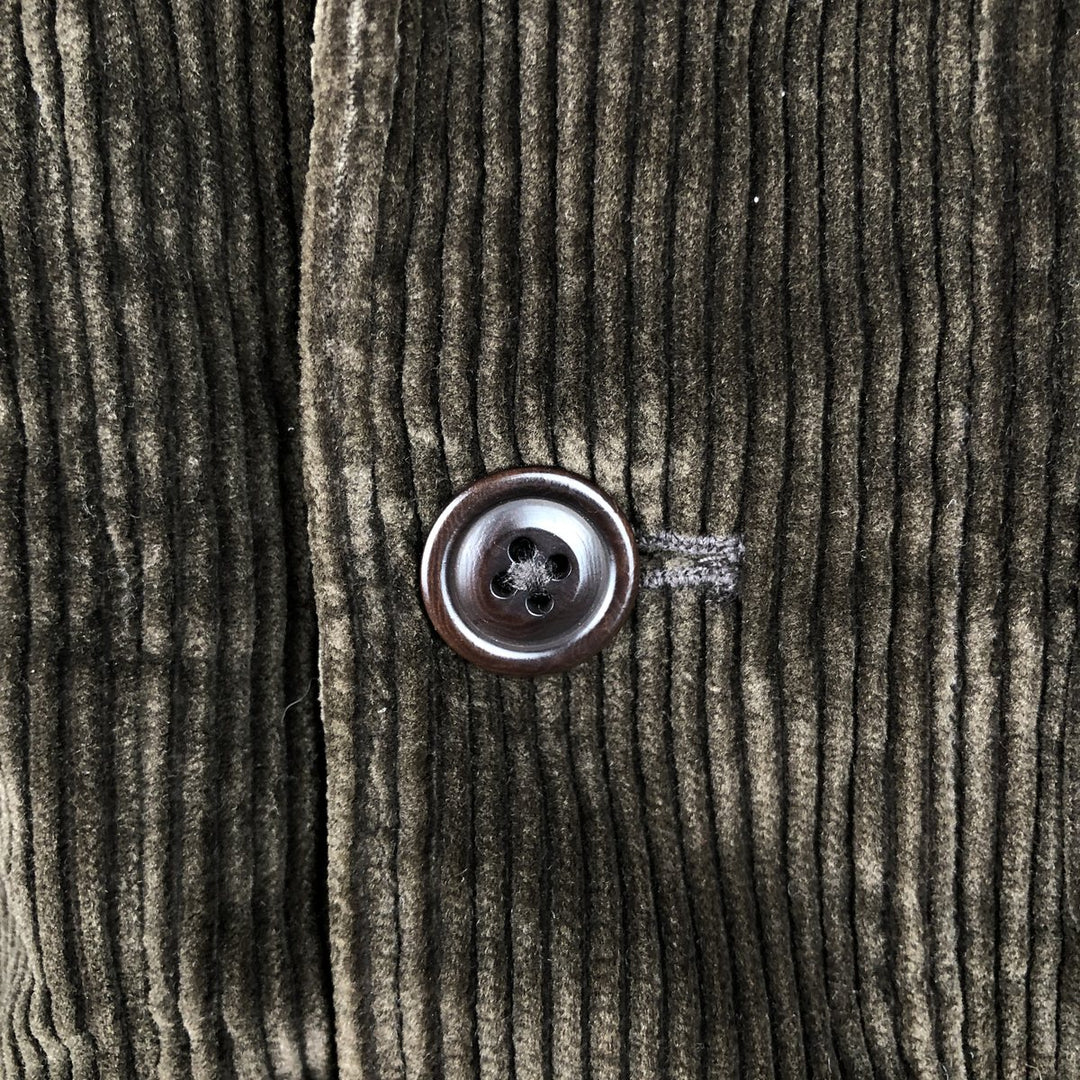 J.Crew corduroy jacket, men's size small cotton brown type Vintage Second Hand