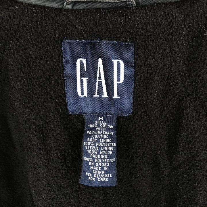 2000'S GAP padded puffer jacket, men's size M cotton black type Vintage Second Hand